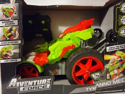 Controle remoto Adventure Force Tyranno Mech 2.4gHz carro dublê controlado por rádio dinossauro - Imagem 1 de 4