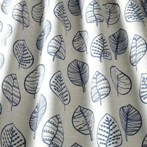 Kiso Ocean ILIV Fabric Leaf Print Scandi Curtains Blinds Furnishings - Picture 1 of 1
