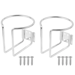 2X Marine Edelstahl Getränkehalter für Auto Boot LKW RV Yacht - Silber - Bild 1 von 7