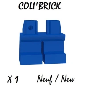 Lego 41879 - 1x Jambe Pantalon Minifig Legs short - Bleu Blue - 90380 Neuf - Imagen 1 de 1