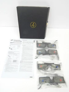 2A Set Of 4 SAMSUNG 3D Active Glasses New In Packages Television Flatscreen - Picture 1 of 5