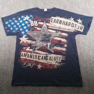 Dale Earnhardt Jr T Shirt Mens L Blue An American Salute Racing Motorsports - Picture 1 of 8