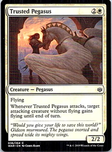 Trusted Pegasus Magic The Gathering War Of The Spark Light Play - Picture 1 of 1