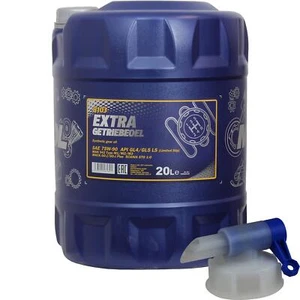 20L MANNOL Extra olej przekładniowy 75W-90 API GL 4/GL 5 LS MN8103-20 z kranem wylotowym - Zdjęcie 1 z 3