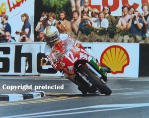 Mike Hailwood Ducati legend Isle Of Man TT F1 1978 motorcycle racing photograph - Picture 1 of 1
