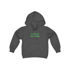 Luck of the Irish 2 Shamrock Green Letters Youth Kid's Hooded Sweatshirt/Hoodie 