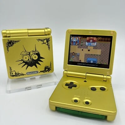 Gameboy Advance SP AGS-001 or IPS Zelda Majoras Mask *Glass Lens & New Battery* - Image 1 of 4