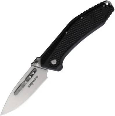 Havalon EDC REDI-Lock A/O Black Folding AUS-8 Pocket Knife VXTCREDIB - Image 1 of 2