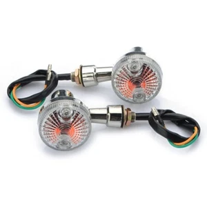 2Pcs Classic Motorcycle Bike Turn Signal Blinker Indicator Light Bulb Amber 12V - Picture 1 of 10