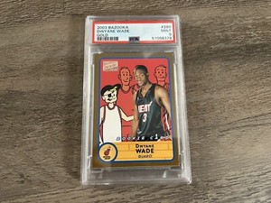 2003 Bazooka Gold #280 Dwyane Wade Miami Heat RC Rookie PSA 9 POP 8 NONE HIGHER