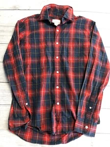 American Eagle Button Down Shirt Mens Small Classic Festive Holiday Plaid - Picture 1 of 3