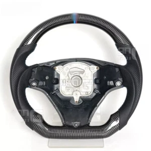 Carbon Fiber Steering Wheel for BMW E90 E92 E93 M3 328i 335i 135i No Paddles - Foto 1 di 5