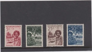 NETHERLANDS NEW GUINEA 1957 CHILD WELFARE FUND. S.G.51/4 MNH. SET OF 4 CAT.£8.00 - Picture 1 of 2