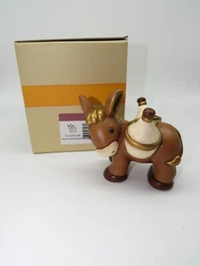 THUN Presepe del Giubileo Asino asinello con fiaschetti. Altezza 10 cm. Nuovo - Foto 1 di 5