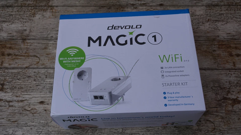 devolo Magic 1 WiFi next Powerline 1200 Mbps Mesh WLAN Verstärker 2x Adapter - Bild 1 von 2