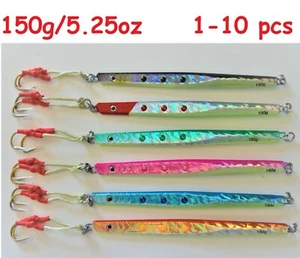 1 to 10 pcs 5.25oz/150g Vertical Speed  Butterfly Jigs Saltwater Fishing Lures - Picture 1 of 8