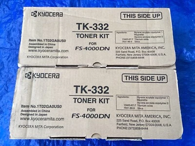 NEW! Lot of 2, Genuine Kyocera TK-332 Toner Cartridge - Image 1 of 4