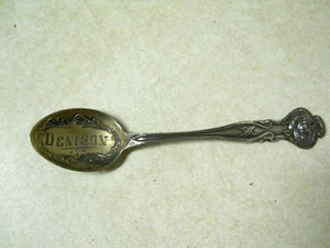 Paye & Baker Sterling Silver Souvenir Spoon Denison 10 Grams 4-1/8" - Picture 1 of 8