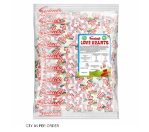 Swizzels Mini Love Heart Sweets Wedding Favours Retro Party Bag Valentines Candy - Picture 1 of 1
