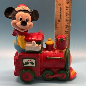 Vintage Mickey Mouse on Train Christmas Ornament Walt Disney Productions READ - Picture 1 of 5
