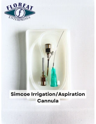 Cánula de aspiración de riego Simcoe, calibre 23, 0,3 mm de diámetro, instrumento oftálmico Foto 1 de 4