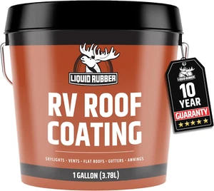 Liquid Rubber RV Roof Sealant- Professional-Grade Solar Reflective Flexible Wate - Picture 1 of 12