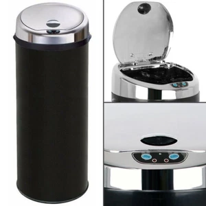 Inmotion Black Stainless Steel Auto Sensor Kitchen Waste Dust Bin 30L, 42L, 50L - Picture 1 of 9