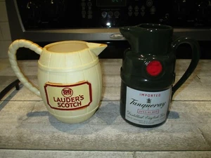 ~Jarras de pub vintage~Lauder's Scotch, Tanqueray Gin~Lote de 2~Bar coleccionables - Imagen 1 de 8