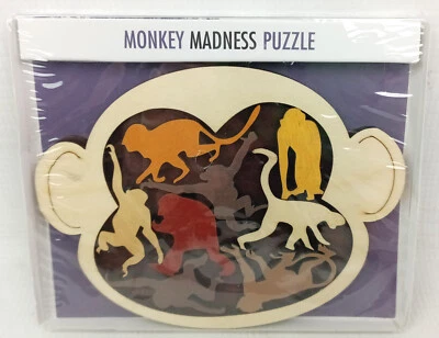 Monkey Madness 拼图 Brainteaser Make All The Pieces Fit Constantin 拼图 — 第 1/4 张图片