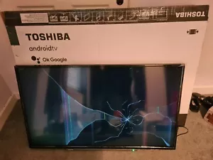 Toshiba 4k ULTRA HD Tv With damaged screen - Picture 1 of 4