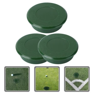 3pcs Indoor Outdoor Training Aid Home Office Backyard Putting Green Cup Cover - Picture 1 of 12