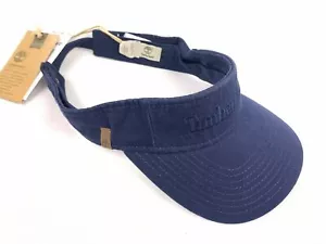 Timberland Men's Cotton Canvas Visor Adjustable Navy Blue A1E9N-J38 - Picture 1 of 8