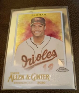 2020 Topps Chrome Allen Ginter #134 Roberto Alomar Base Card Baltimore Orioles  - Picture 1 of 2