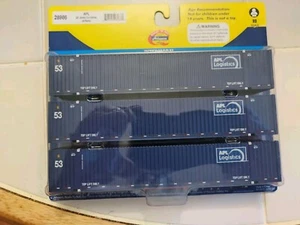 Athearn HO 53' Jindo Containers 3-pack APL Logistics New! - Picture 1 of 3