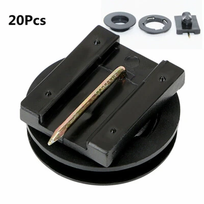 Alfombrilla Coche Alfombra Clips Fijación Empuñaduras Abrazaderas Soporte Piso Mangas Premium Negro X 20 Foto 1 de 4