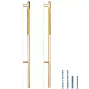 Knurled Cabinet Pulls 2 Pack 16 Inch Long Handles Sliding Door Handles Closet... - Picture 1 of 6