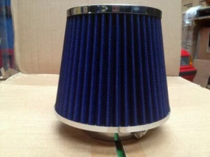 K&N style, Pod filter, BLUE 3" x 6" high performance for flow and filtration - Picture 1 of 3