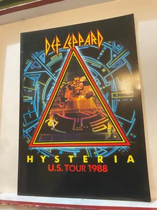 Def Leppard 1988 Hysteria US Tour Concert Die-Cut Program Book/Near Mint - Picture 1 of 1