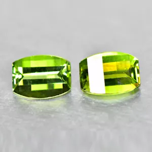 1,66 carati (2 pz) scintille ipnotizzanti taglio fantasioso tormalina verde nigeriana non riscaldata - Foto 1 di 1