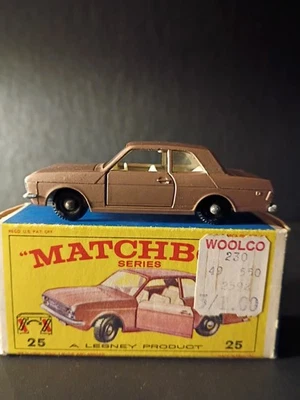 Matchbox#25D Ford Cortina Tan  In Crisp Original E4 Box  - Image 1 of 4