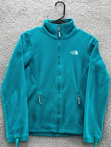 The North Face Women’s XS Teal Full Zip Fleece Jacket Outdoor Hiking Casual - Picture 1 of 9