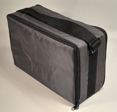 Cassette Tape Carrying Case Double Sided Padded Storage w/ Strap: Hold 60 or 96 - Image 1 of 4