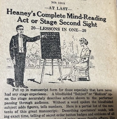 Antique 1924 Heaney Magic Company Catalog Illustrated Gags Excellent Condition - Image 1 of 4