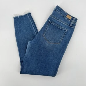 Paige Damen Gr. 29 Hoxton Crop Jeans Gemini Raw Hem Distressed Stretchy - Bild 1 von 10