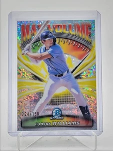 CARSON WILLIAMS 2025 BOWMAN CHROME MAX VOLUME MINI DIAMOND /150 Q5393 - Picture 1 of 2
