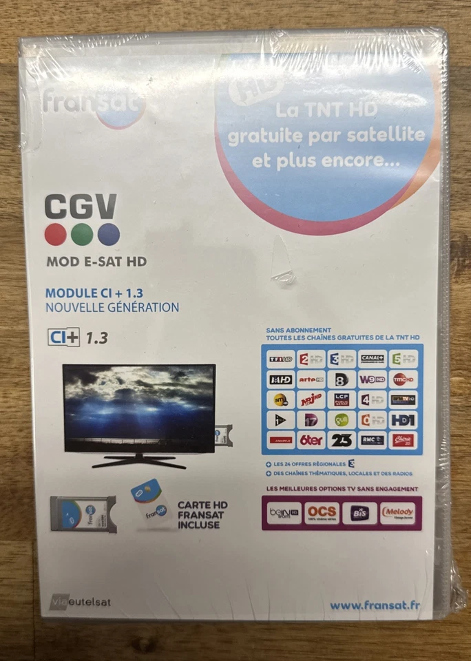 CGV Module CI+ ESAT HD FRANSAT – Module satellite CI+ pour TV (neuf) - Photo 1/2