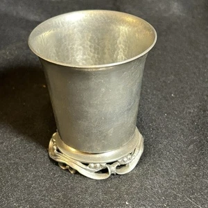 VTG Shirley Williamsburg Virginia Handmade Julep Toasting Pewter Cup 2.5”x3” - Picture 1 of 6