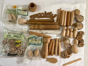 Diverse Holzbastelteile sortiert zum Basteln - Bild 1 von 1