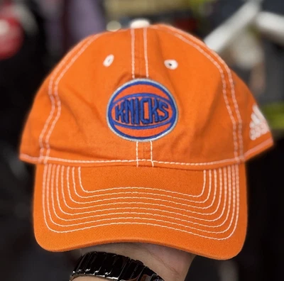 ADIDAS X NBA NEW YORK KNICKS ORANGE CAP - FREE SIZE - Image 1 of 4