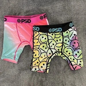 PSD Boy's Youth Boxer Briefs 2 Pack Smiley/ Tie-dye Small - Picture 1 of 2